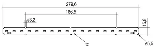 16x280mm 650lm 840 2T ADV, LED Linear 28001725  Tridonic LLE